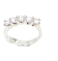 Anello Lorenza Gioielli Donna Montatura A Quattro Punte in Oro Diamante 0.98 Ct AN20 BR0,98-16 - AN20 BR0,98-16